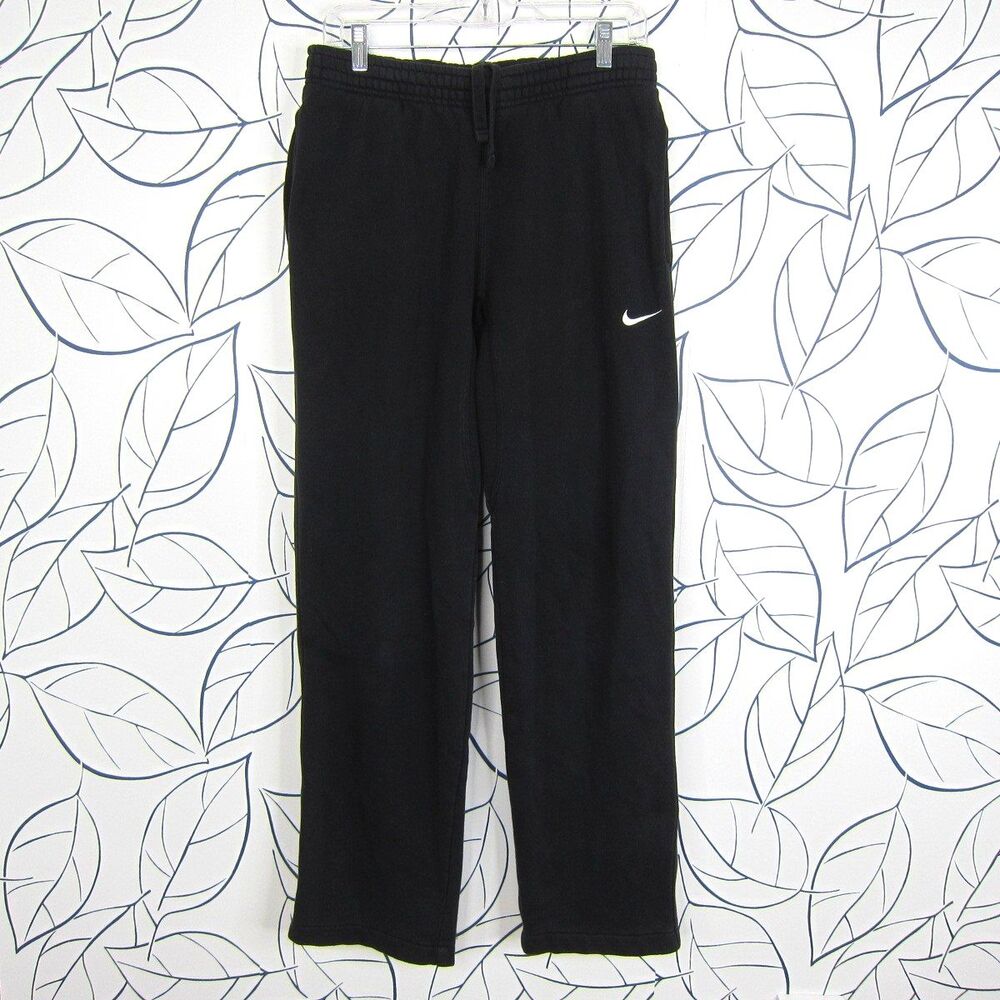 Nike Black Club Fleece Pants Sweatpants Style # 826424-010 Men's Size M